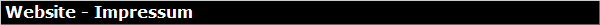 Website - Impressum 